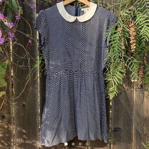 LOWEST PRICE - Peter Pan Collar Polka Dot Dress - Size Small, Forever 21